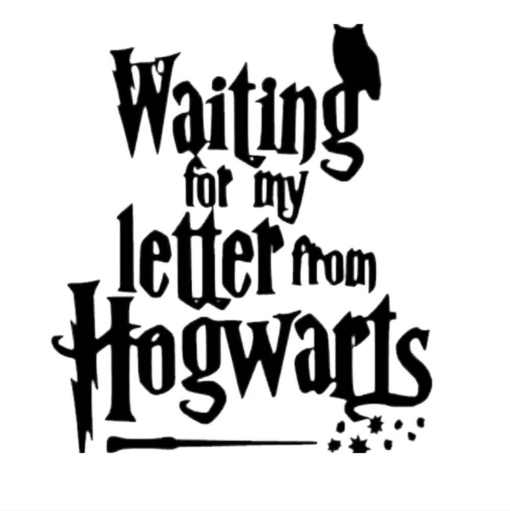 Harry‎ Potter Waiting for Hogwarts School Letter Vinyl Auto Laptop Decal Sticker